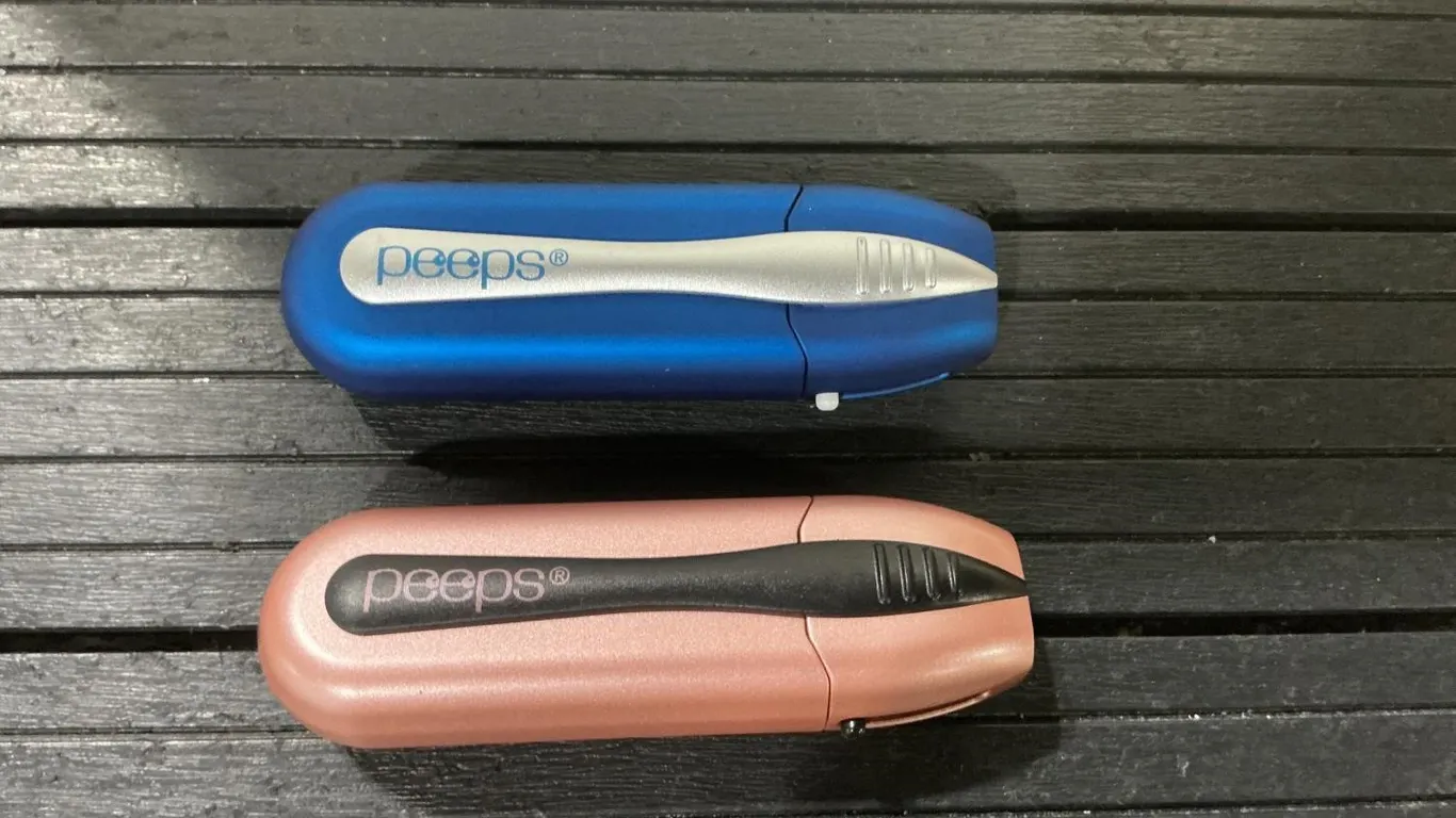 Peeps Lens Cleaners Set Blue And Rose Gold