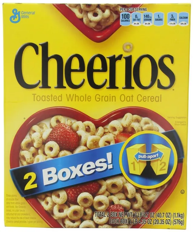 Cheerios Toasted Whole Grain Oat Cereal 40.7oz 2pk