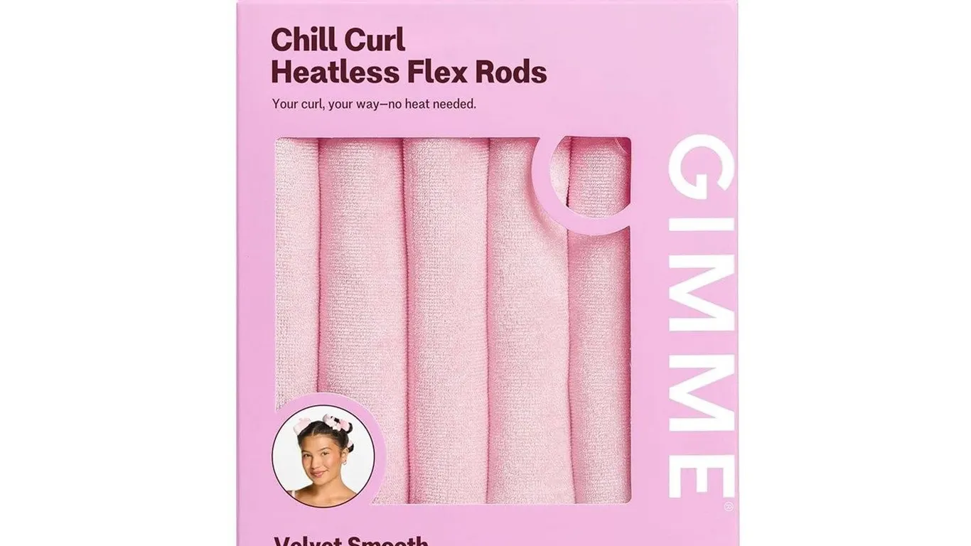 Gimme Beauty Chill Curl Heatless Flex Rods Pink...