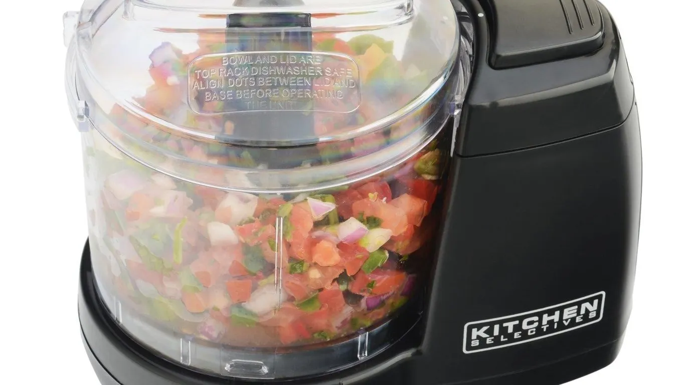 Kitchen Selectives Mini Food Chopper 1.5 Cup Black