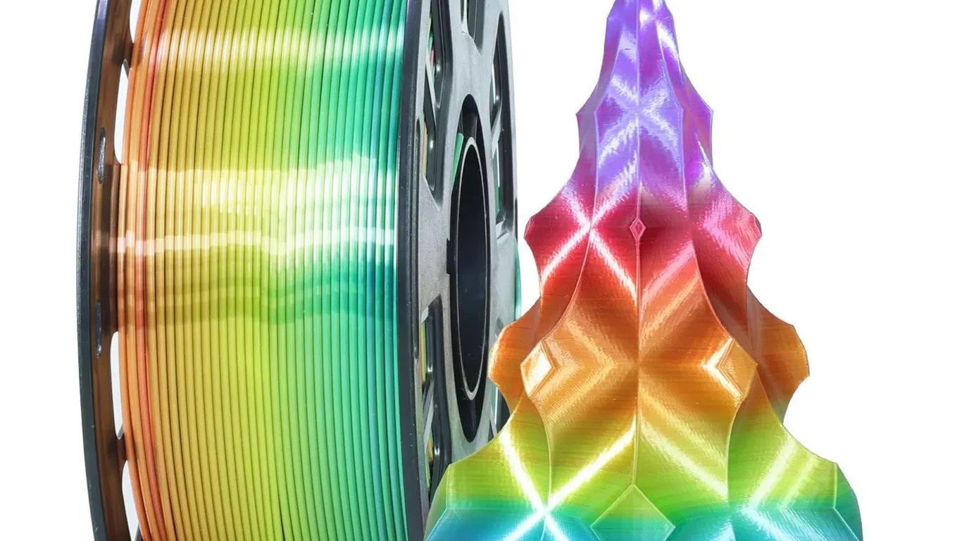 Mika3d 1.75mm Silk Rainbow Pla 3d Printer Filament