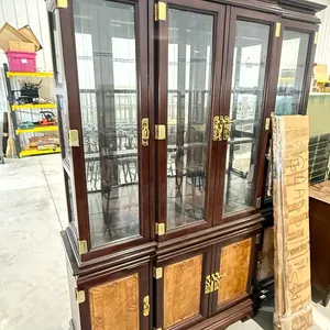 Two Tier Wooden Display Cabinet