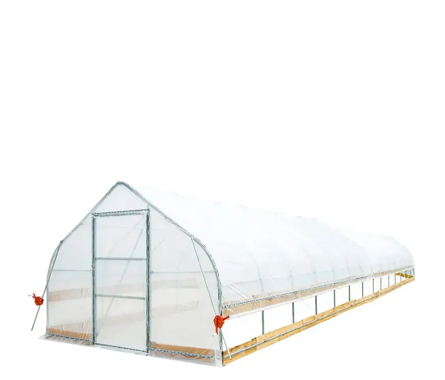 StanForge GH1260 12’ x 60’ Tunnel Greenhouse Grow Tent w/6 Mil Clear EVA Plastic Film