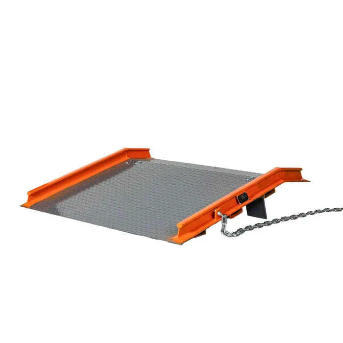 TMG-FLR13 Forklift 13000lbs Ramp 60" x 48", 53-½" Usable Ramp Width, Locking Legs & Side Curbs ~New!