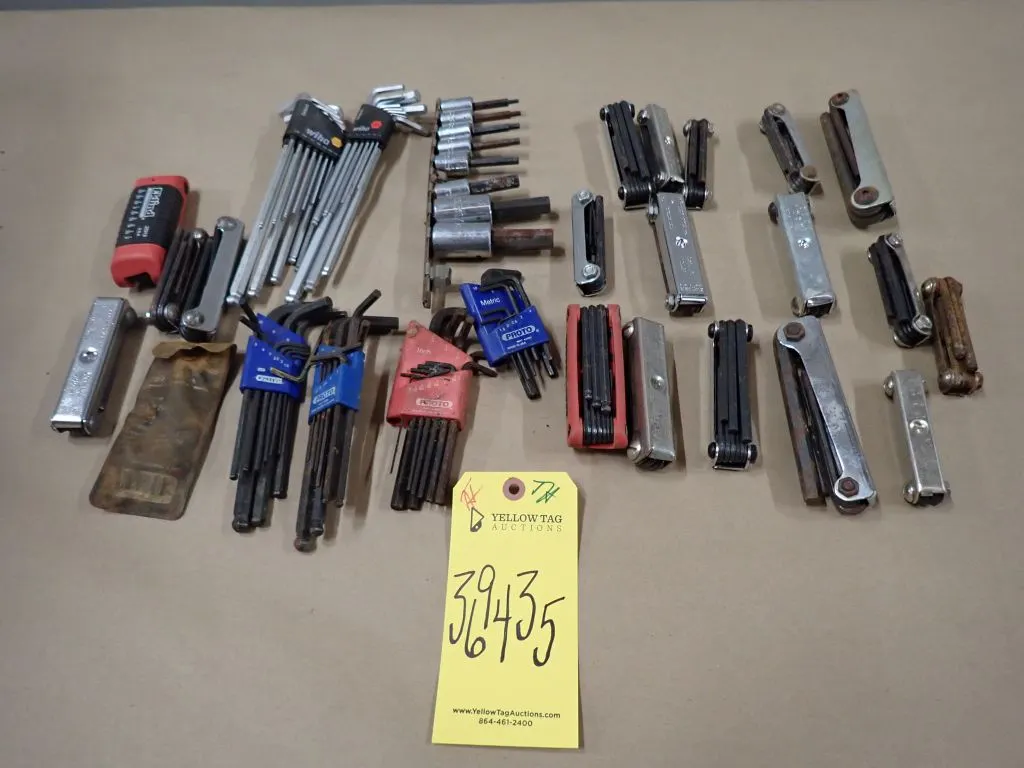 Lot of Assorted Hex Key Sets