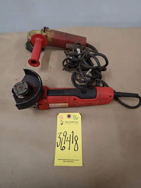 Lot of (2) Milwaukee Corded Sanders/Grinders