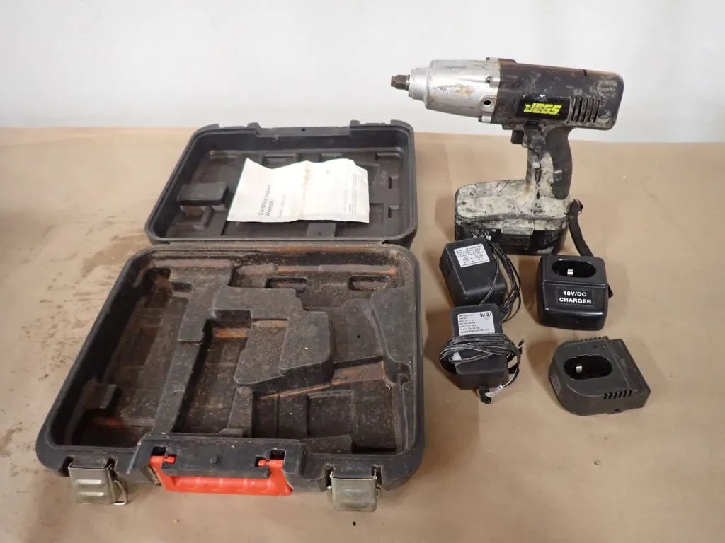 Jegs Cordless Impact Wrench with Case and Accessories