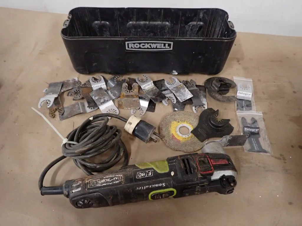 Lot of (2) Rockwell Sonic Crafter Oscillating Multi Tools with Case