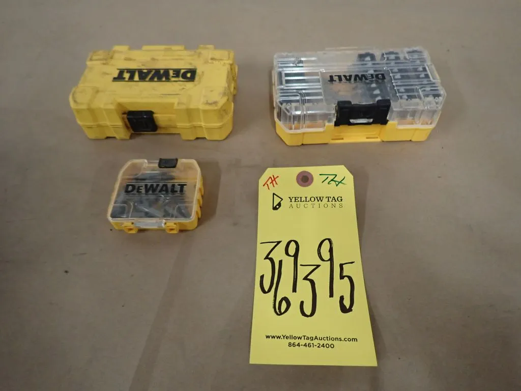 Lot of (3) Dewalt Drill Bit Sets