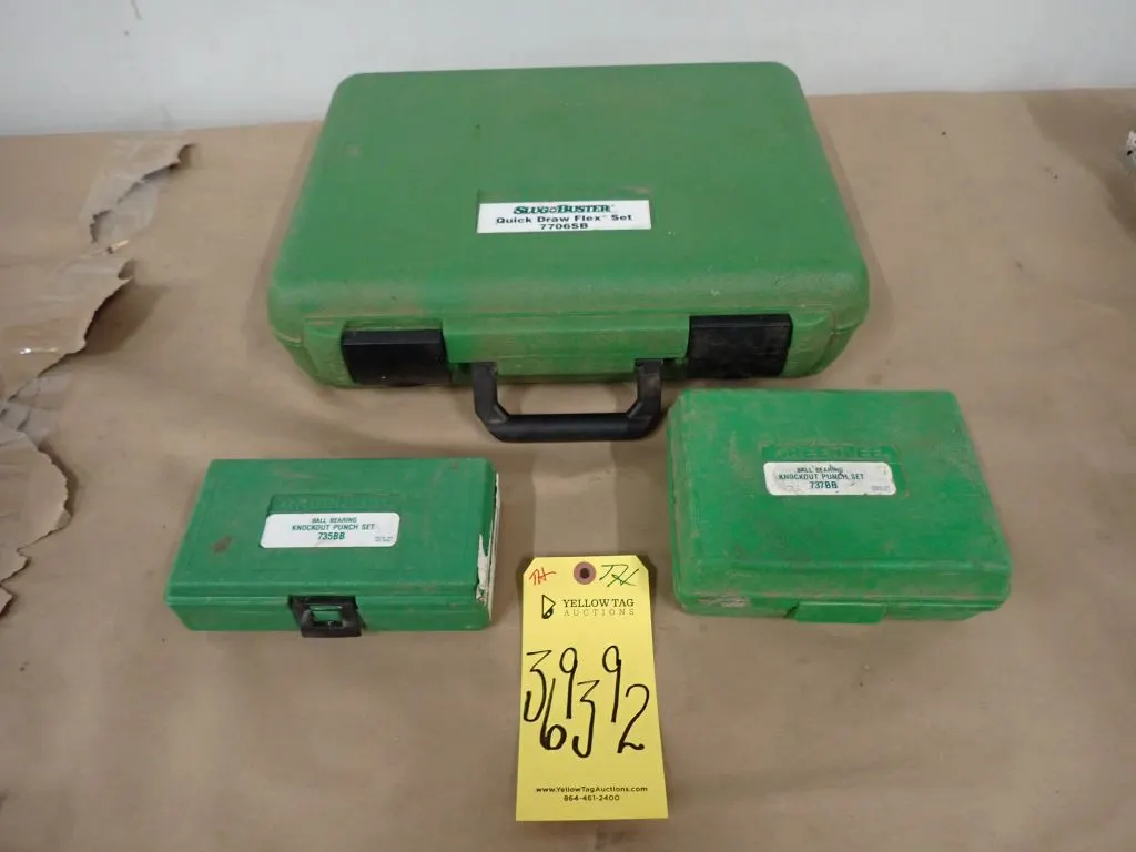 Lot of (3) Greenlee Electrical Panel Knockout Sets