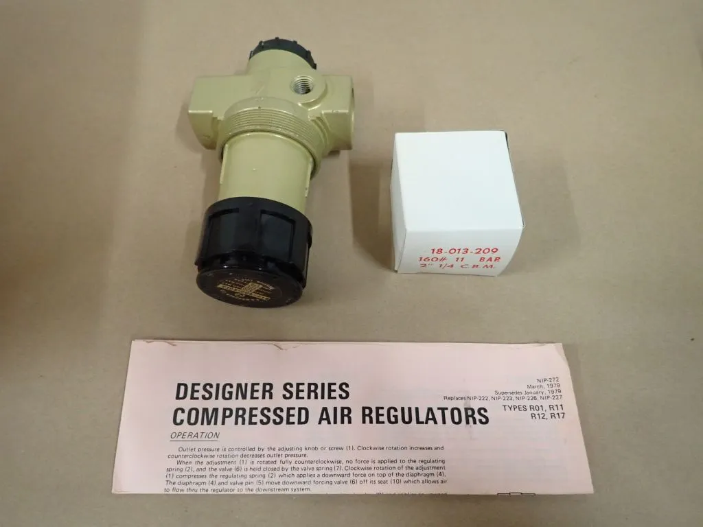 Lot of (8) C.A Norgren Air Regulators