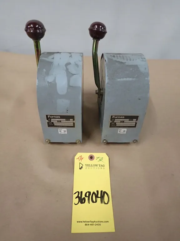 Lot of (2) Furnas Industrial Drum Switches