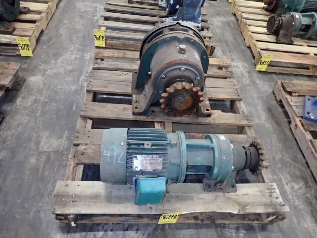 Toshiba 3 HP Motor with Gear Box