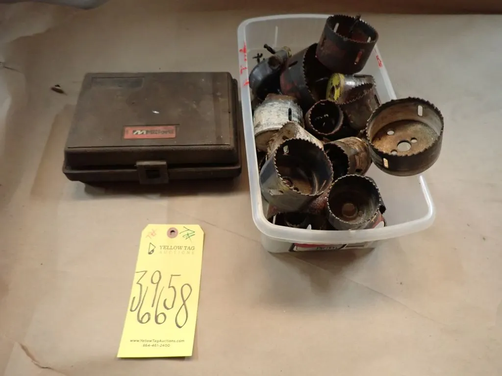 Lot of Assorted Power Drill Hole Saws