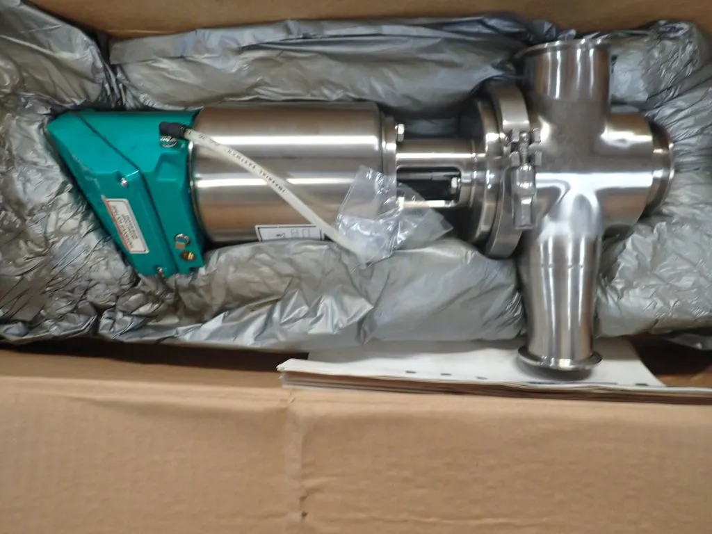Lot of (2) Assorted Alfa Tri Clover Air Operated Valves