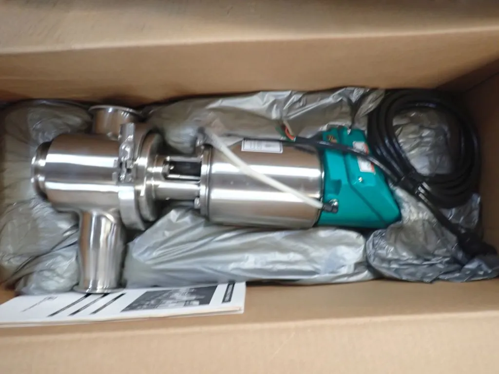 Lot of (2) Alfa 761 Tri Clover Air Operated Valves