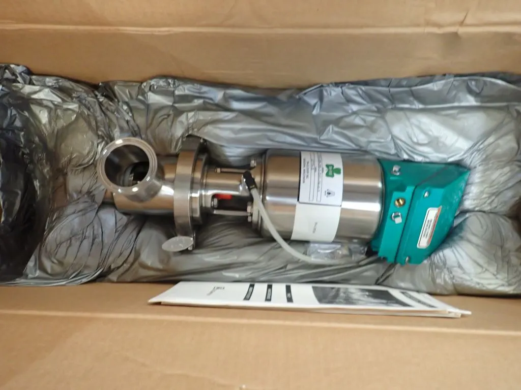 Lot of (2) Alfa 761 Tri Clover Air Operated Valves