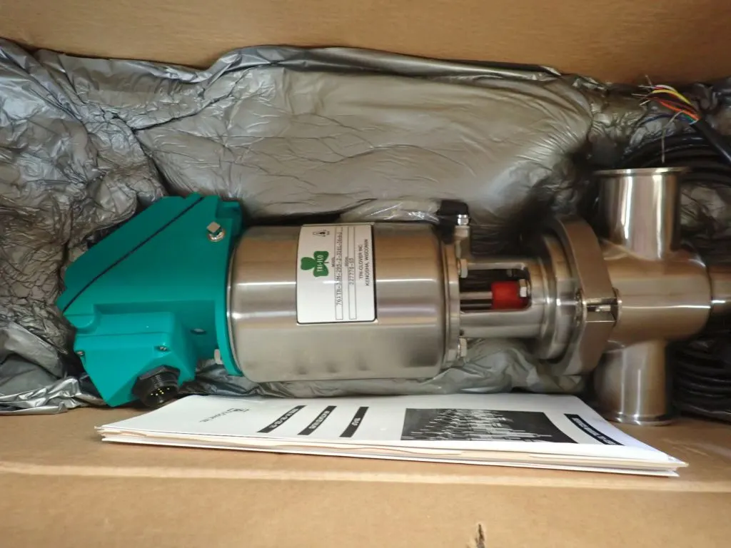 Lot of (2) Alfa 761 Tri Clover Air Operated Valves