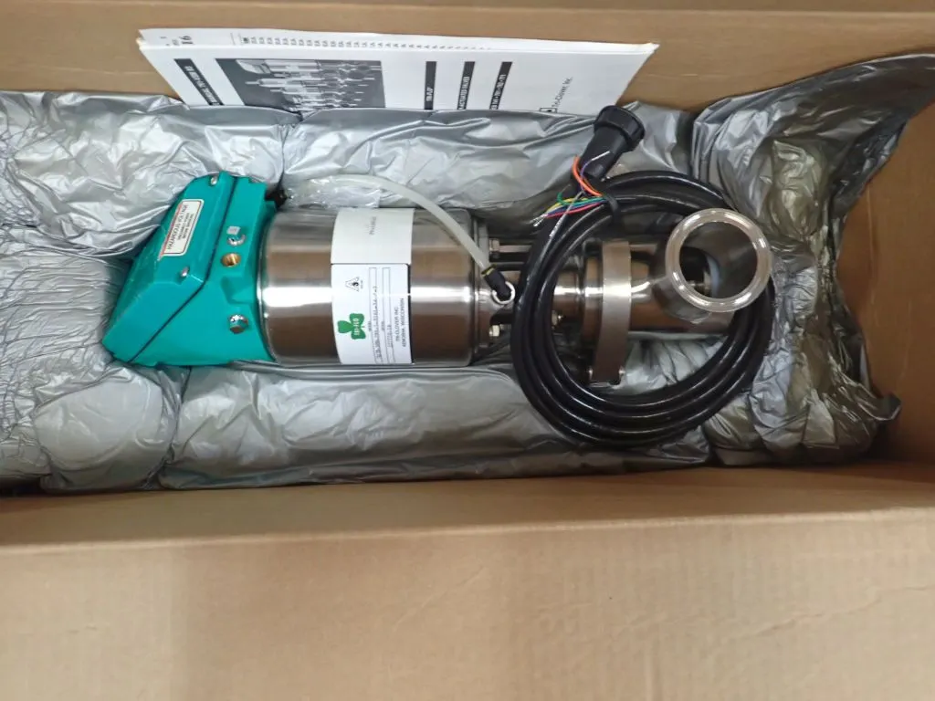 Lot of (2) Alfa 761 Tri Clover Air Operated Valves