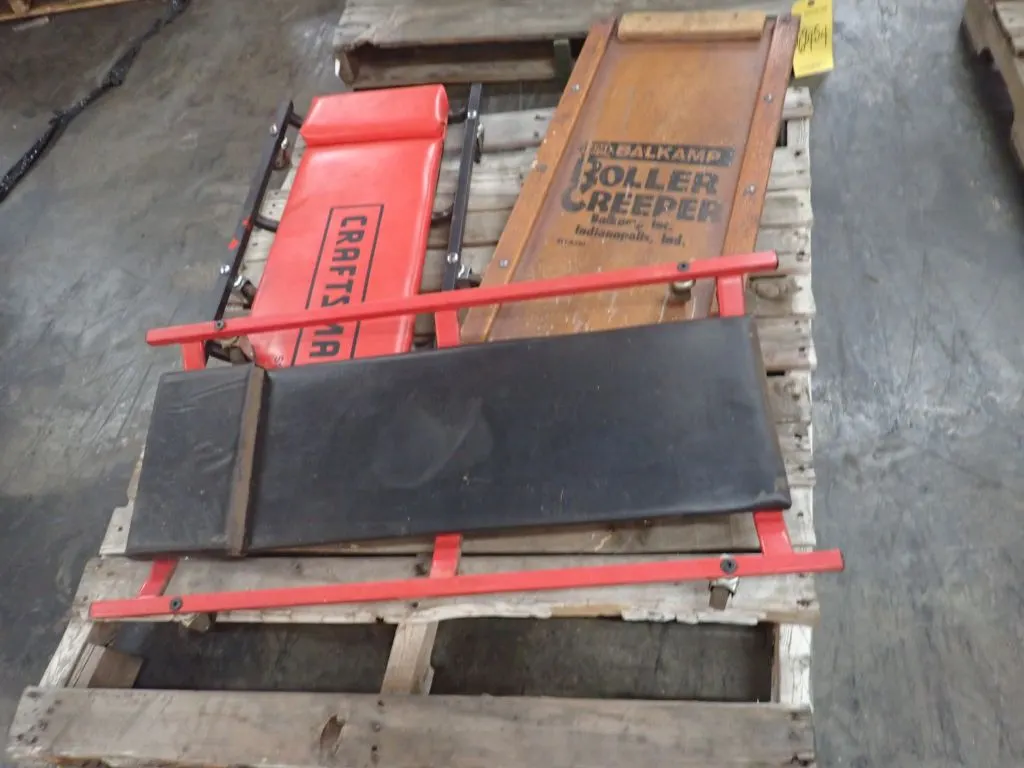 Lot of (3) Garage/Shop Rolling Creepers