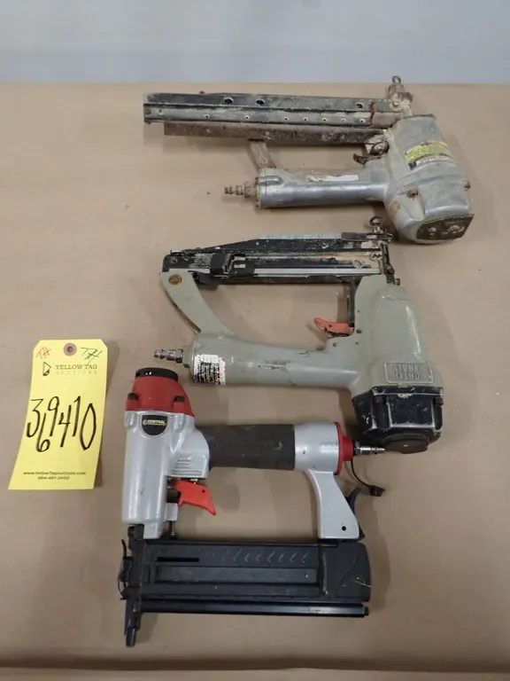 Lot of (3) Assorted Nail Guns/Staplers
