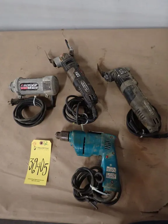 Lot of (4) Assorted Power Tools