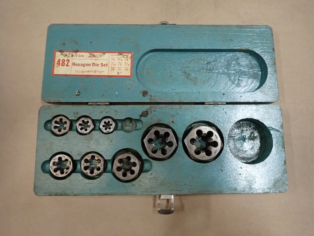 Greenfield Hexagon Die Set with Case