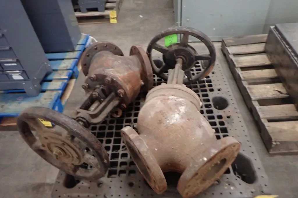 Lot of (2) Assorted Gate Valves