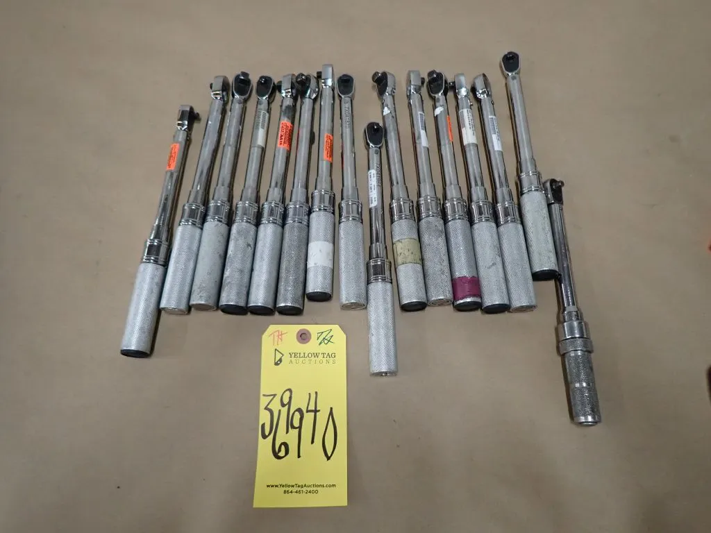 Lot of Assorted Torque Wrenches