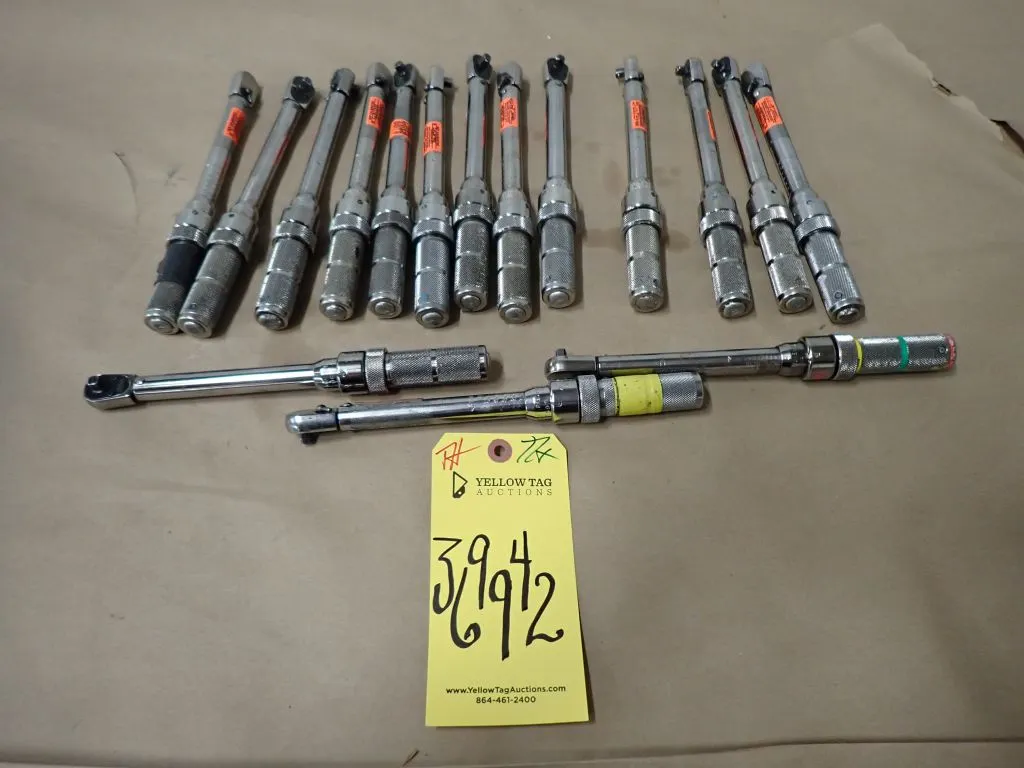 Lot of Assorted Torque Wrenches