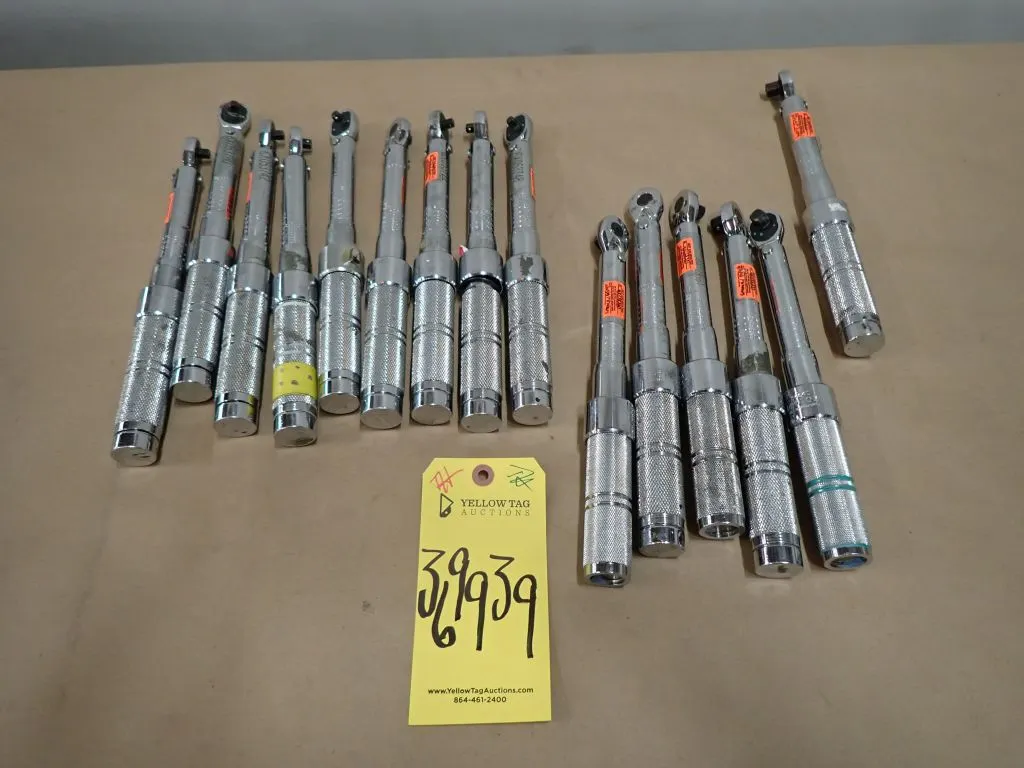 Lot of (15) Proto Click Type Torque Wrenches