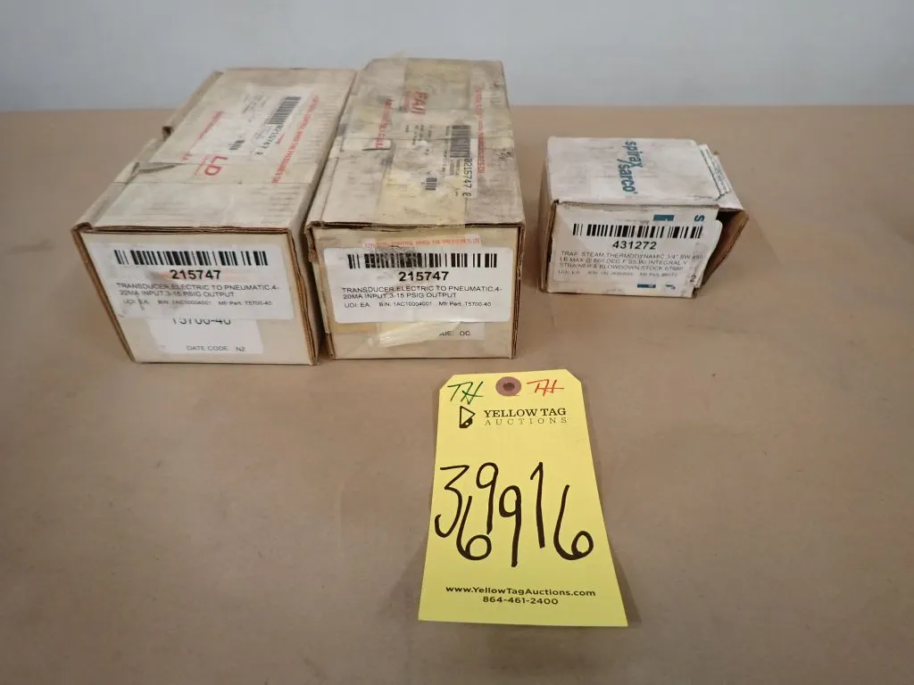Lot of (3) Assorted Industrial Components