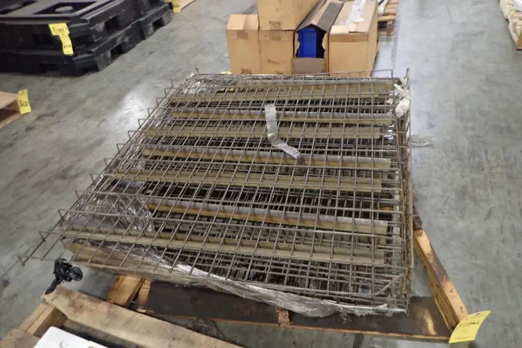Lot of (4) Industrial Wire Crate Components