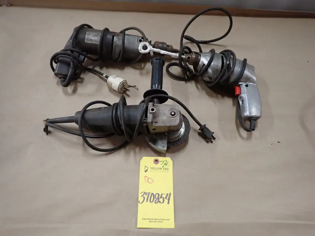 Lot of (3) Assorted Corded Power Tools