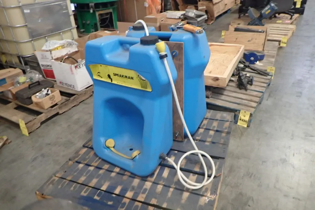 Lot of (2) Speakman SE-4300 Portable Eyewash Stations