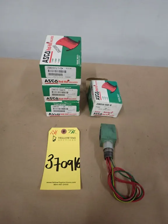 Lot of (5) Assorted Asco Control Valves