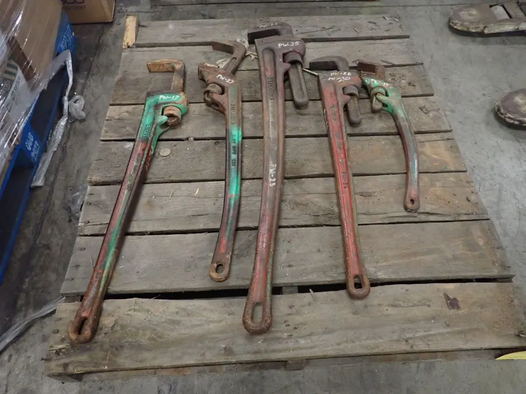 Lot of (5) Ridgid Pipe Wrenches