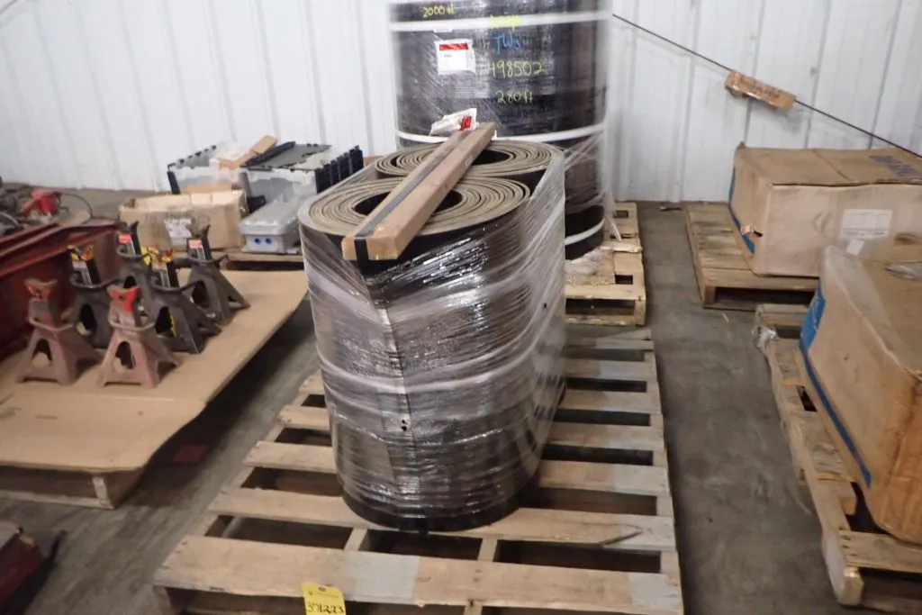 Lot of (2) Rolls Industrial Conveyor Belt