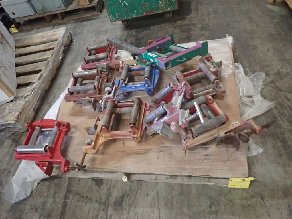 Lot of Assorted Industrial Cable Rollers