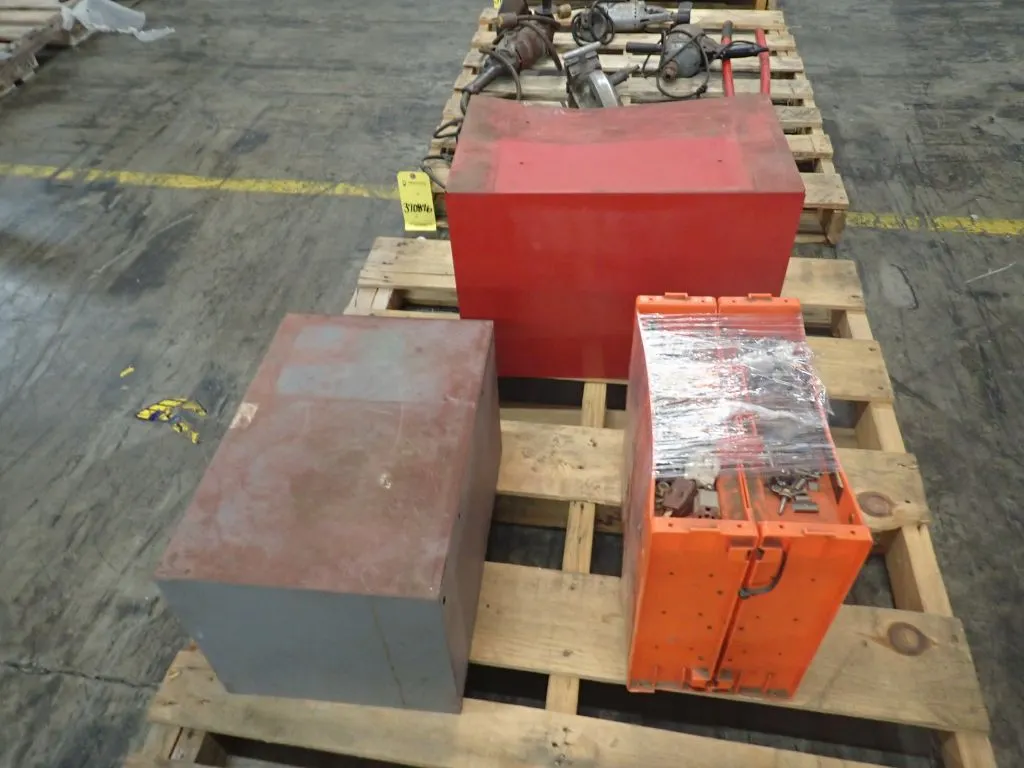 Lot of (3) Assorted Storage Boxes with Components