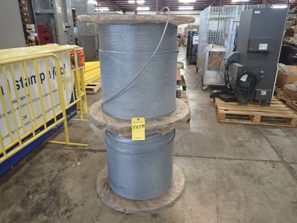 Lot of (2) Rolls of Galvanized Steel Cable
