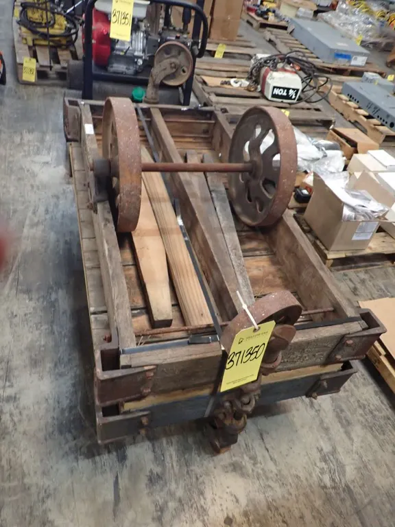 Lot of (2) Industrial Wooden Carts