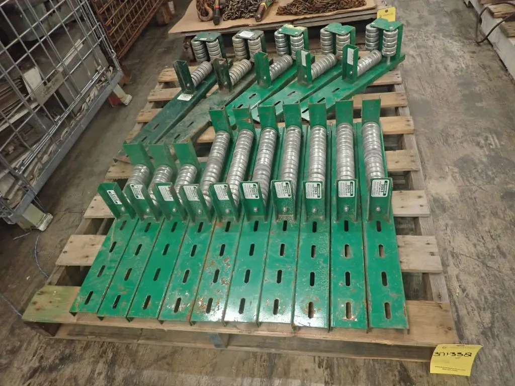 Lot of (15) Greenlee Cable Rollers