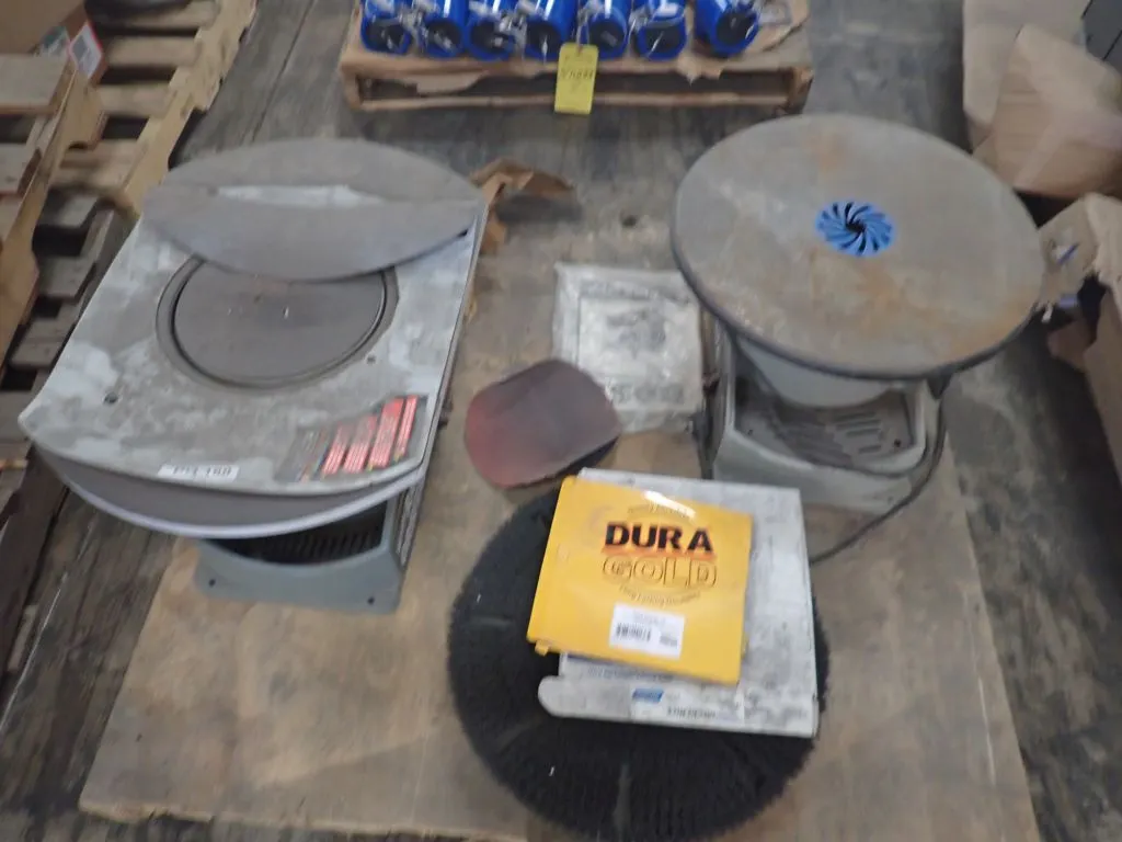 Lot of (2) Delta Electric Sanders with Components