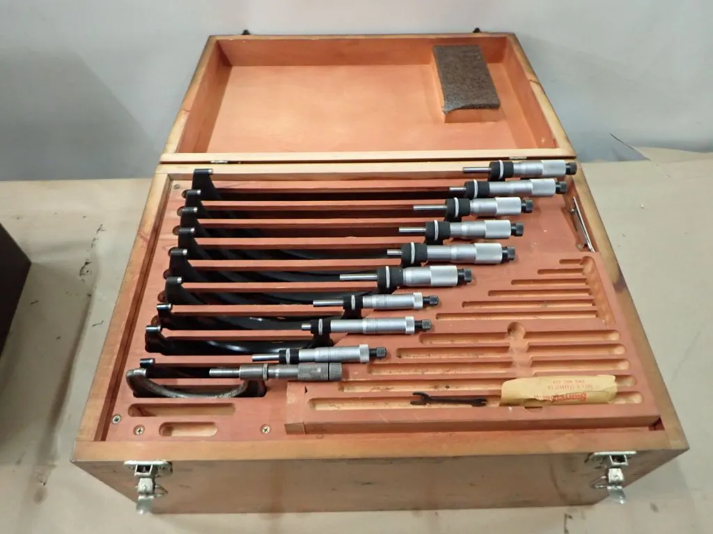 Starrett Inside Micrometer Set with Wooden Case
