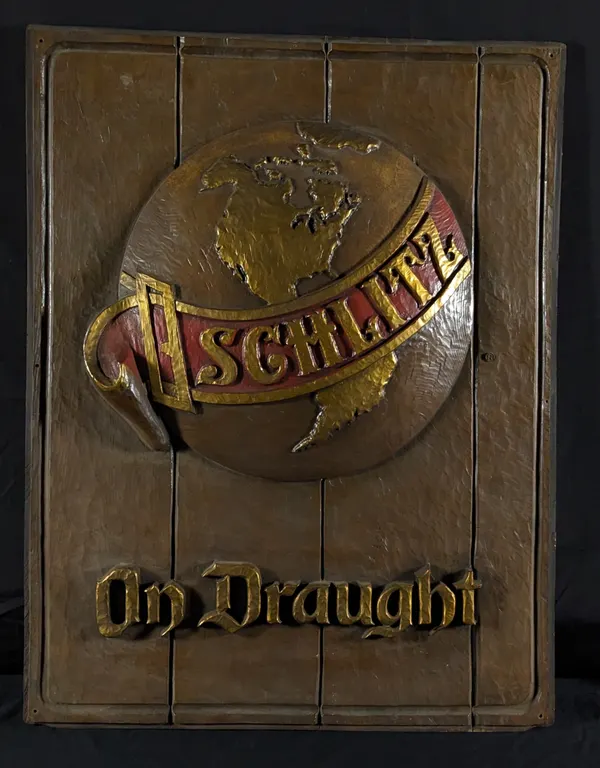 SCHLITZ ON DRAUGHT BEER COMPOSITE TAVERN SIGN
