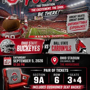 2 OSU vs Ball State 2026 season opener tickets!!!