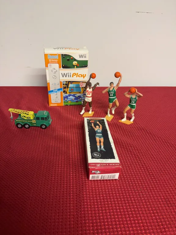 Basketball Players , Wii Remote and toy tow truck
