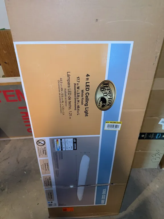 Hampton Bay 4 foot LED ceiling lights