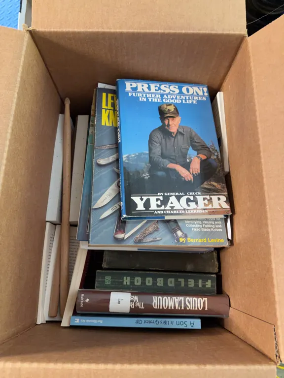 Box of knive books